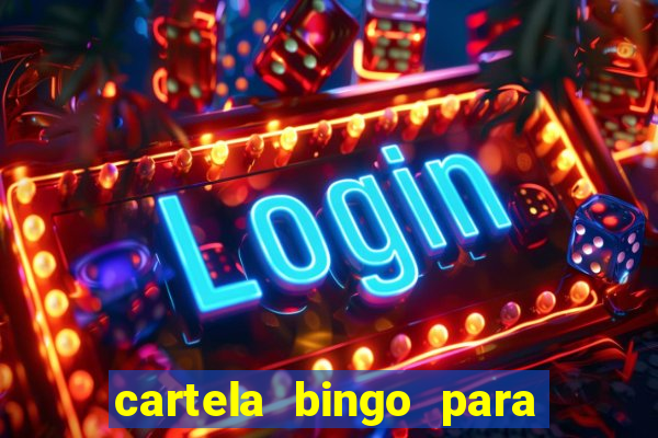 cartela bingo para cha de cozinha imprimir gratis