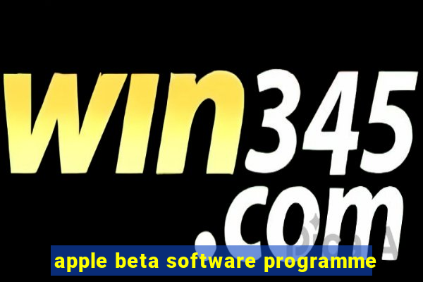 apple beta software programme