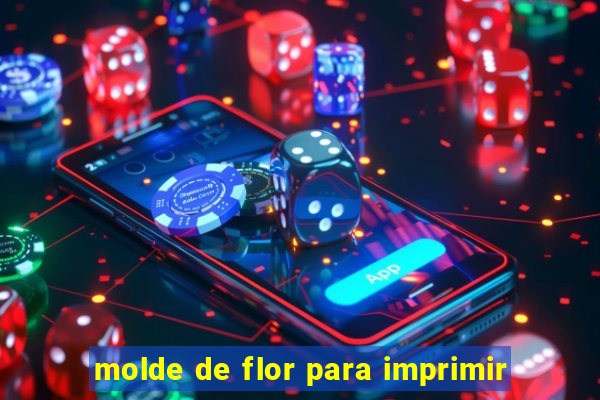 molde de flor para imprimir